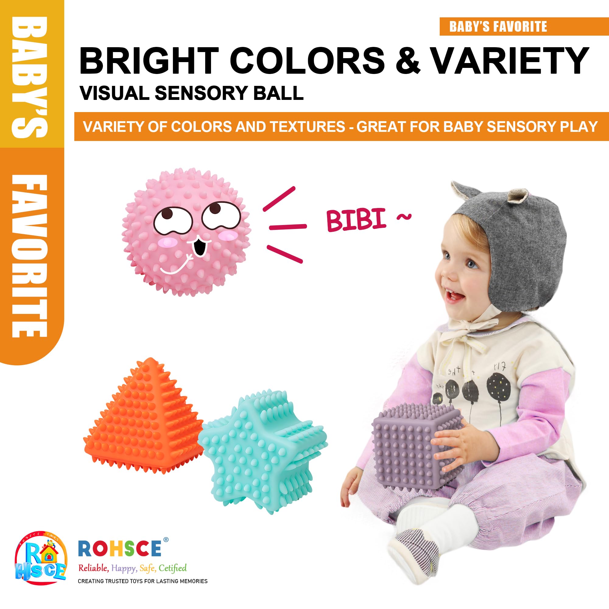 ROHSCE soft grip balls support little hands in dexterity development