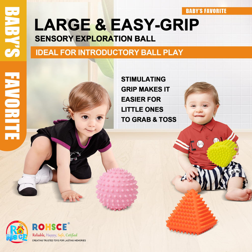 ROHSCE soft material sensory ball that remains gentle on little hands