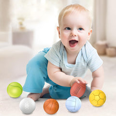 ROHSCE Baby Sensory Balls volleyball for hand eye coordination in bath or play.