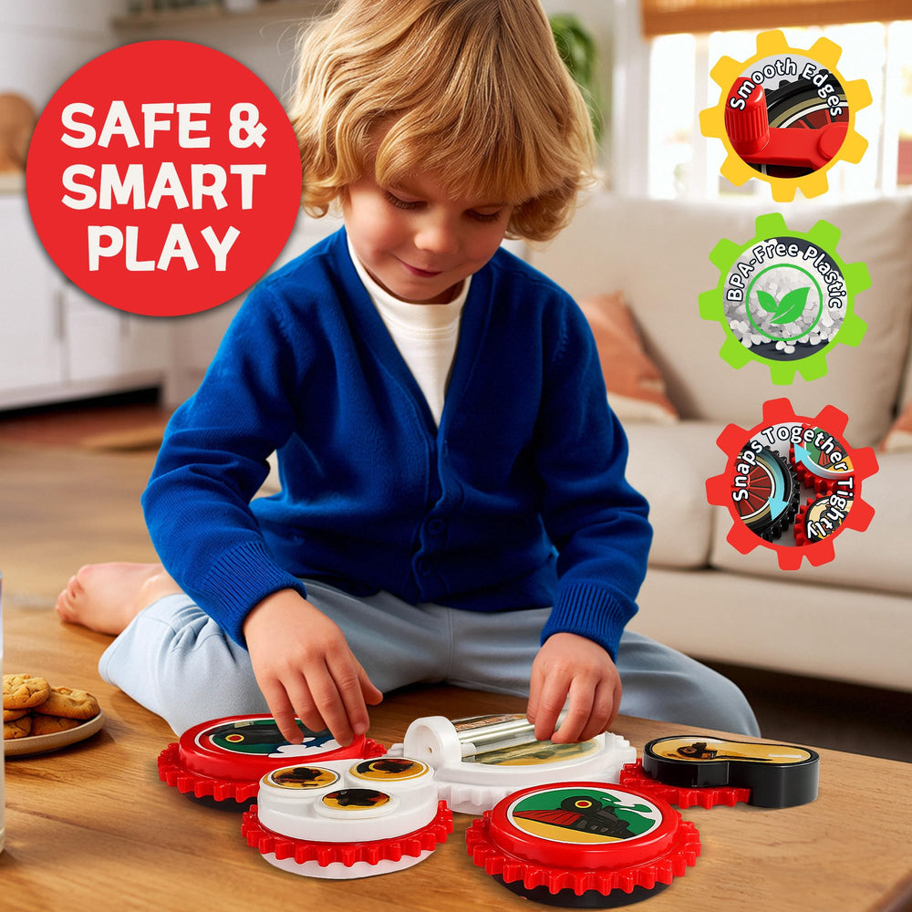 ROHSCE colorful train magnets brighten surfaces for family playtime