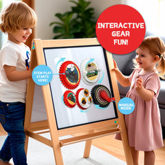 ROHSCE magnets decorate spaces while introducing basic STEM concepts through rotation