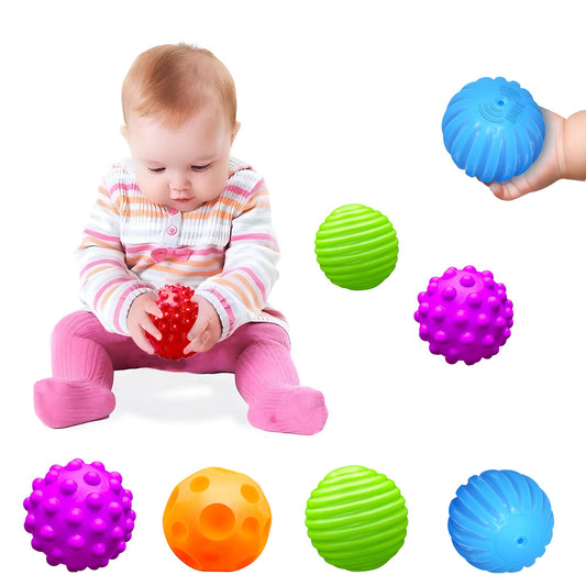 ROHSCE Montessori baby balls 4-pack for developmental exploration