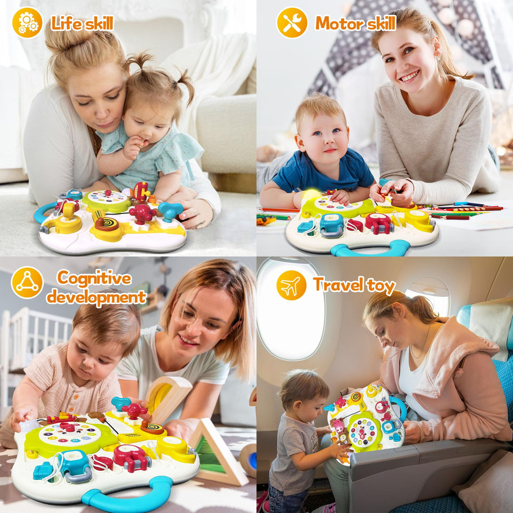 ROHSCE Montessori Busy Board ideal gift for 1+ year olds.