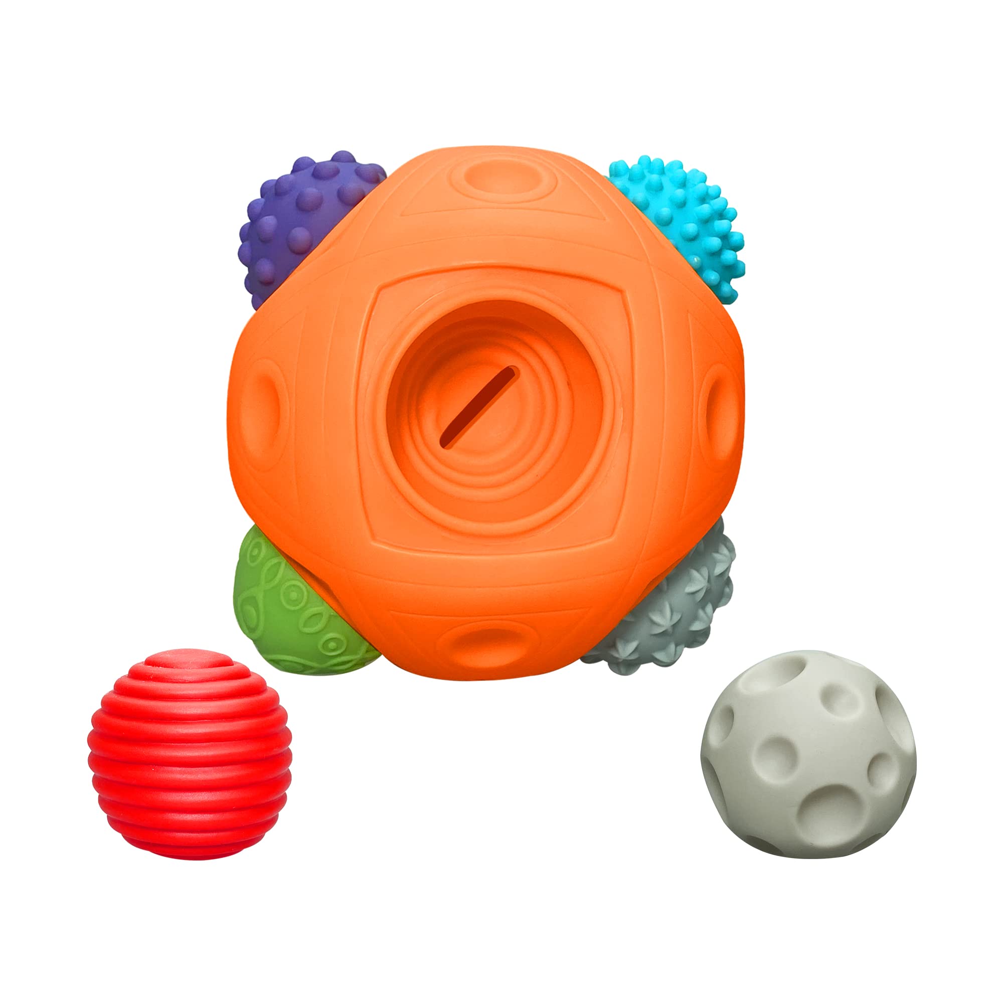 ROHSCE Montessori-inspired toys support discovery through stacking and sorting.