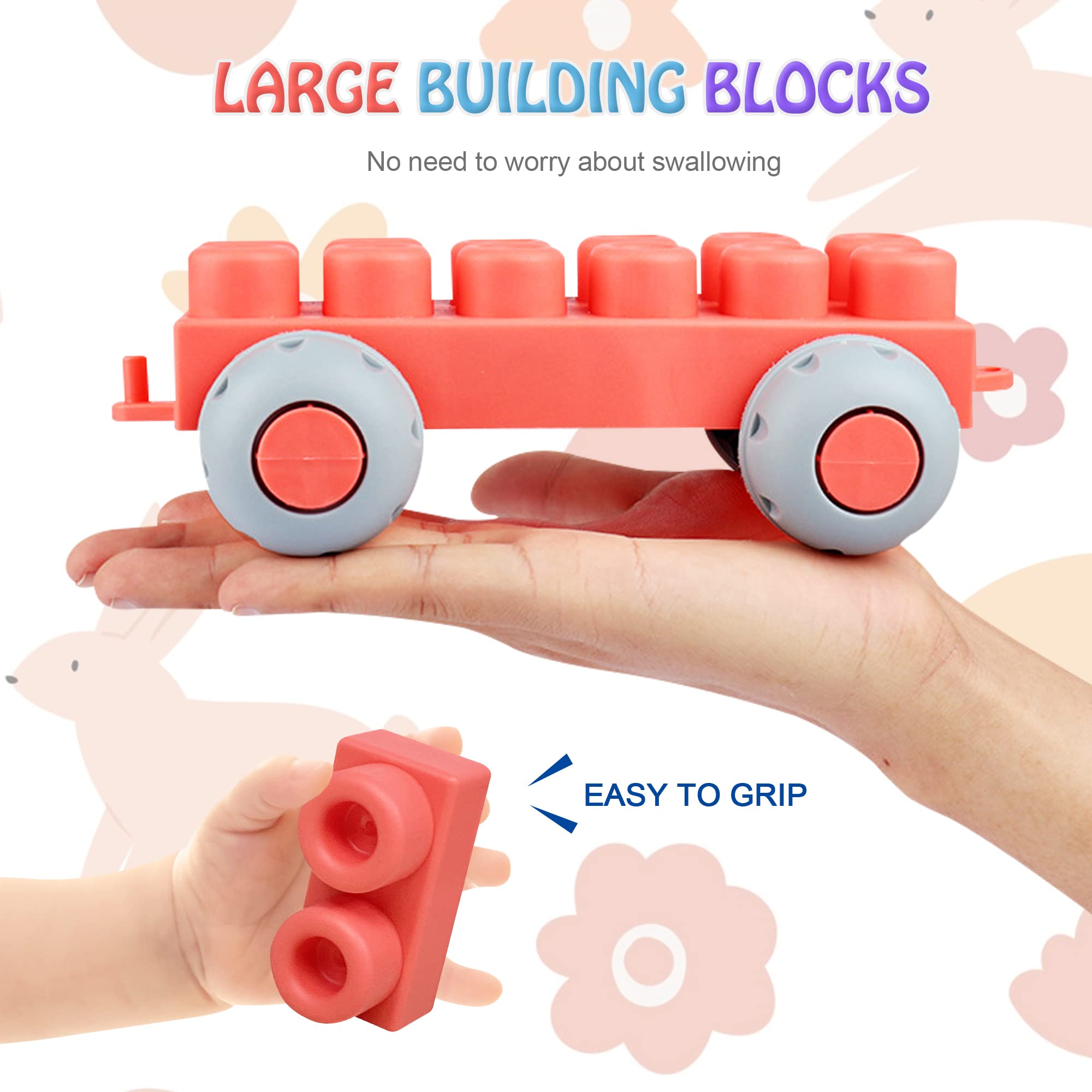 ROHSCE safe, non-toxic, BPA-free blocks reduce worry during playtime.