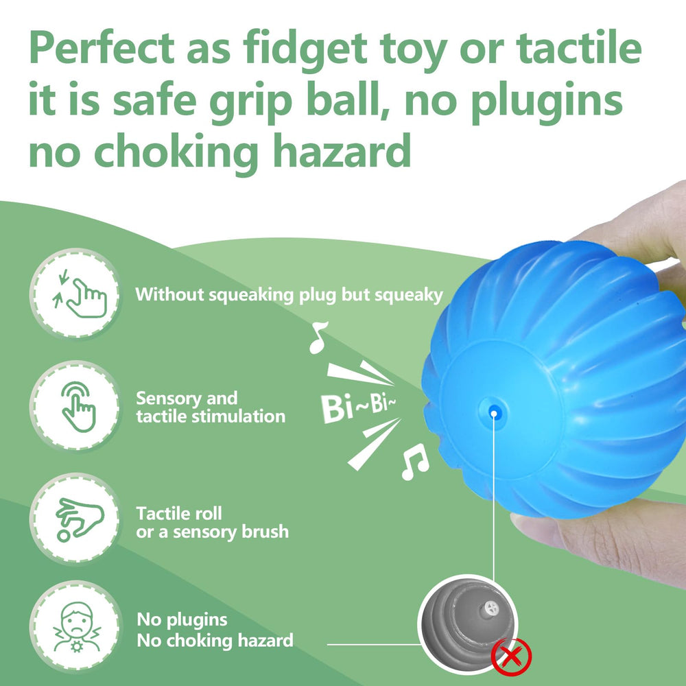 ROHSCE sensory balls help with 3D-space awareness during play.