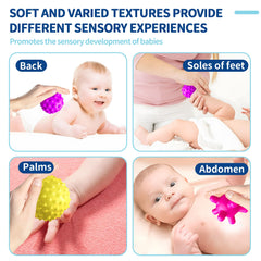 ROHSCE sensory balls: bright colors capture attention and support visual development