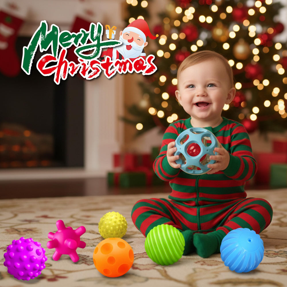 ROHSCE sensory balls close-up textures for tactile exploration and play.