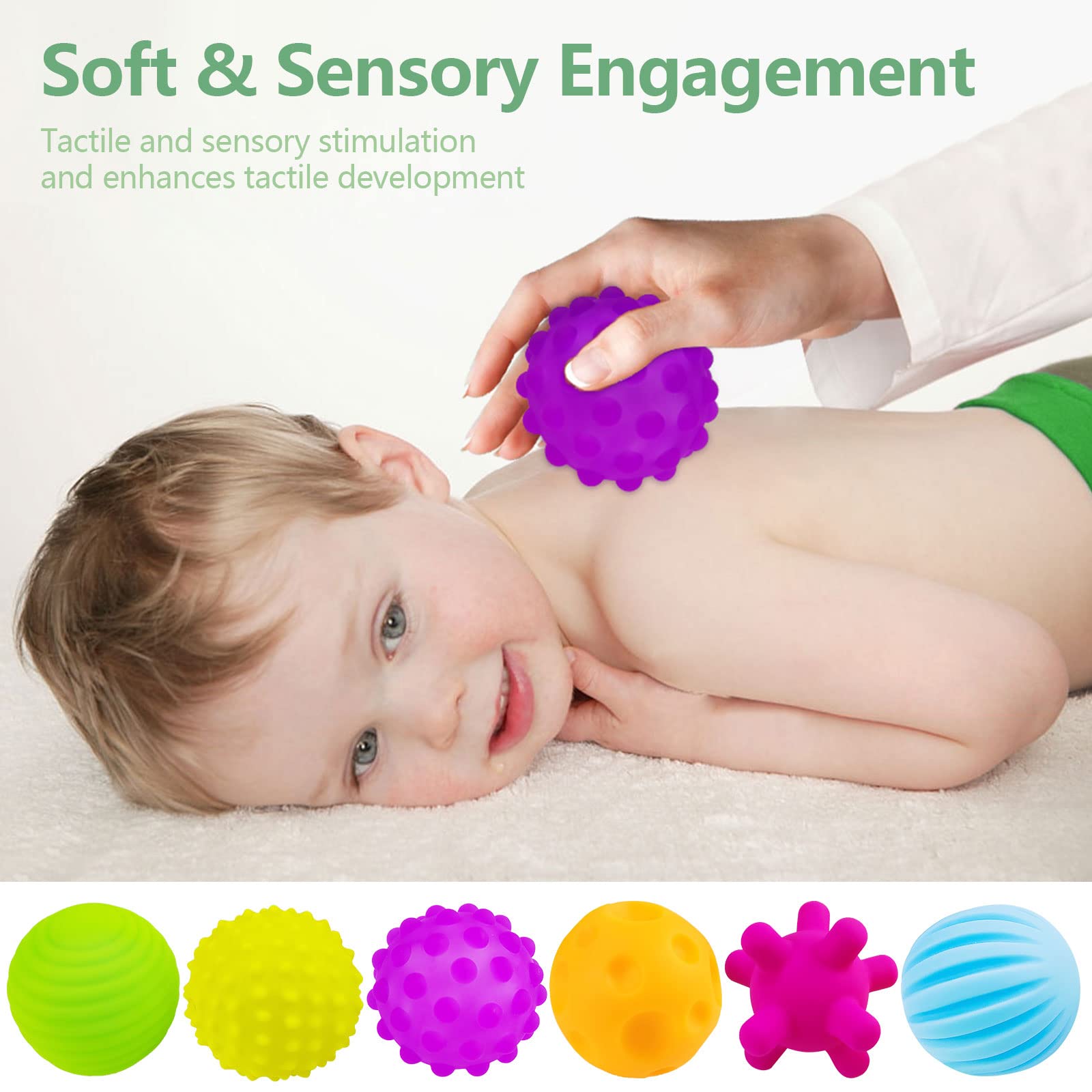 ROHSCE sensory balls fit Easter baskets as developmental gifts.