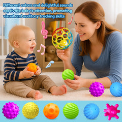 ROHSCE soft teething sensory balls: safe material for gentle mouthing