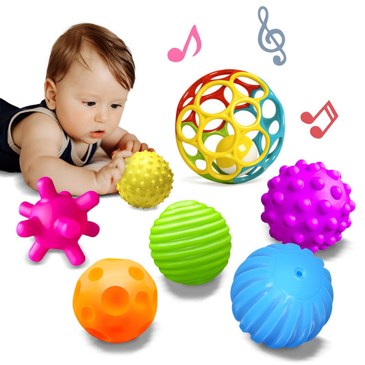 ROHSCE sensory balls for toddlers: squeeze-friendly texture enhances grip during play