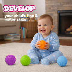 ROHSCE soft silicone teether ball supports teething during play