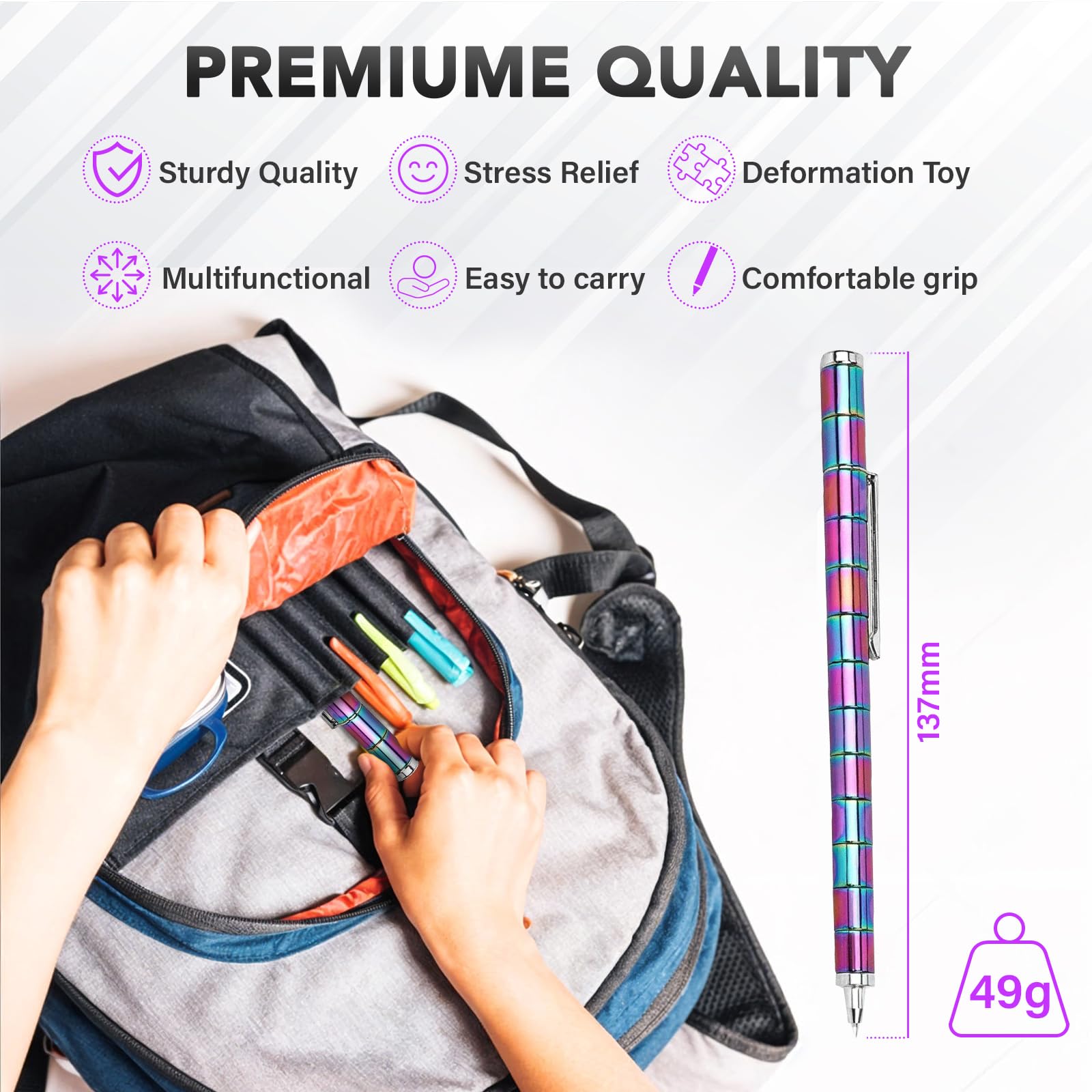 Rokile magnetic fidget pen gift box highlighting ready-to-gift presentation