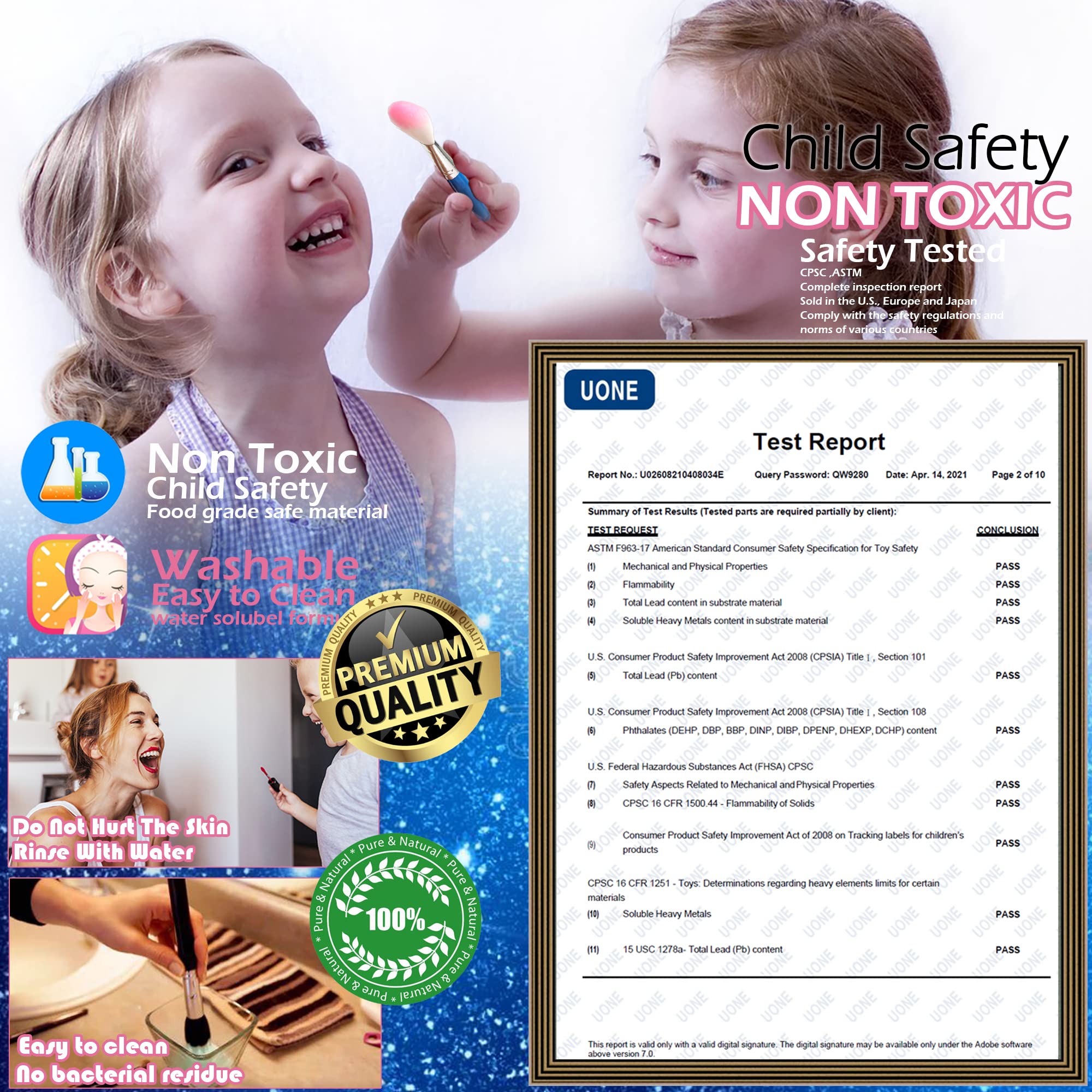 ROKKES kids makeup collection colors shown for vibrant, expression-friendly play sessions.