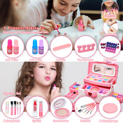ROKKES Makeup Kit brushes and sponges for smooth, gentle application.