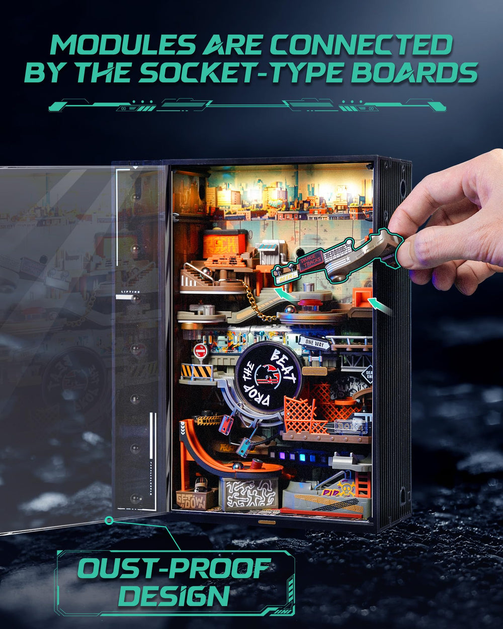 ROKR 3D puzzle assembly invites mindful construction and spatial imagination.