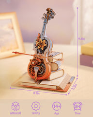 ROKR 3D cello desk display turns your workspace into a mini concert hall.