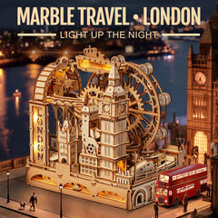 ROKR 3D puzzle Tower Bridge section showcases precision laser-cut detail.