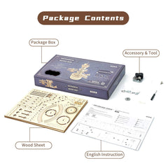 ROKR airplane tower music box gift-ready packaging appeals to collectors and crafters