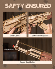 ROKR AK47 rubber bands loading highlights safe, flexible play