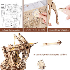 ROKR educational kit sparks curiosity with hands-on physics during construction.