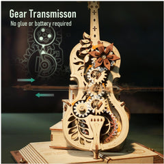 ROKR Cello 3D puzzle assembled display presents a refined collectible for home or office.