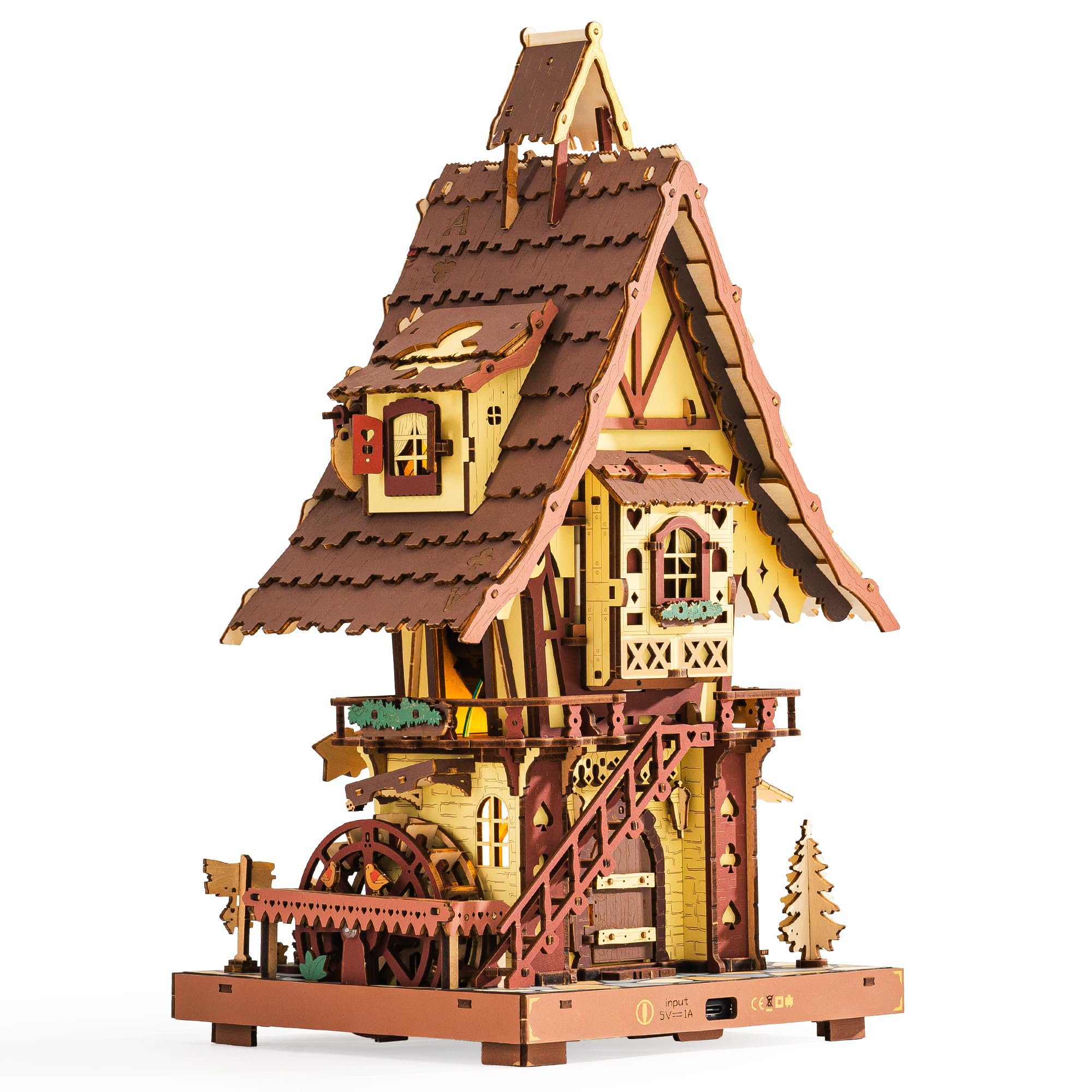 ROKR cuckoo clock creates cozy moments with ambient light and gentle ticking.