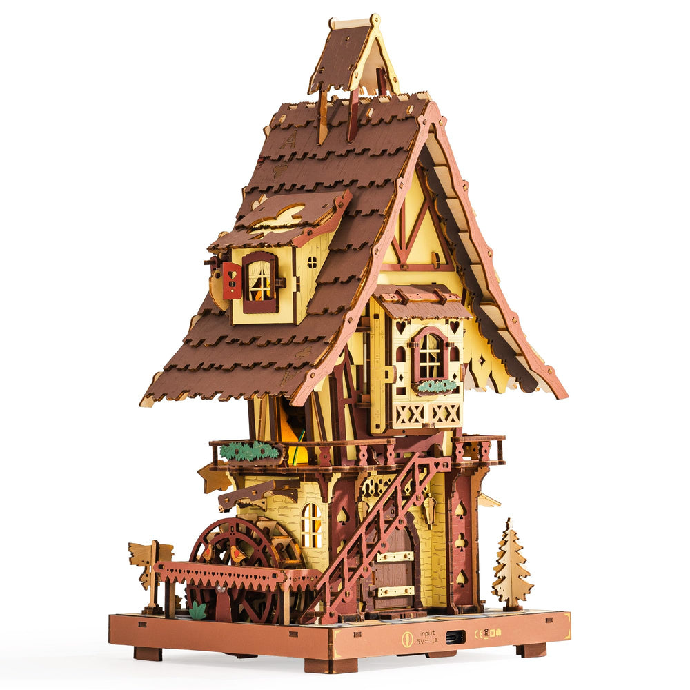 ROKR cuckoo clock creates cozy moments with ambient light and gentle ticking.