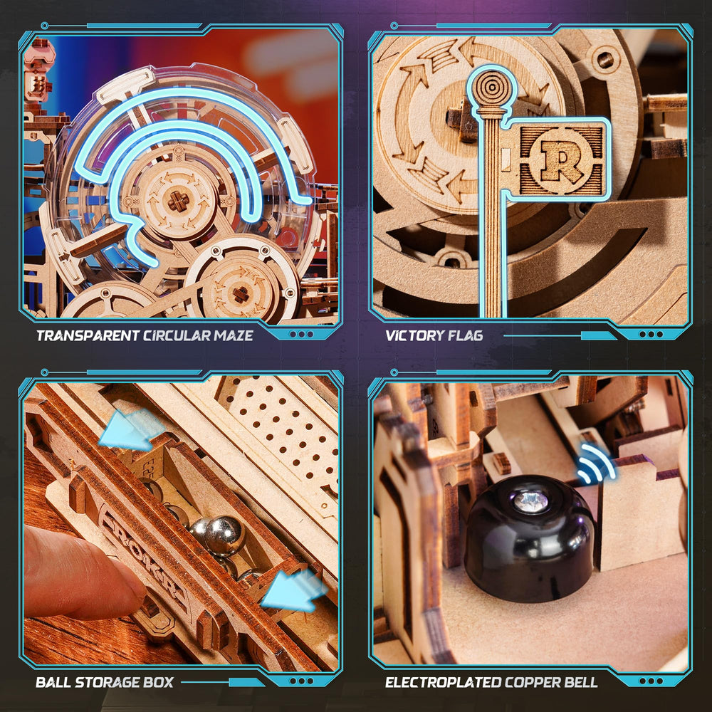 ROKR Gear Ball Challenge four key controls support precise ball navigation.