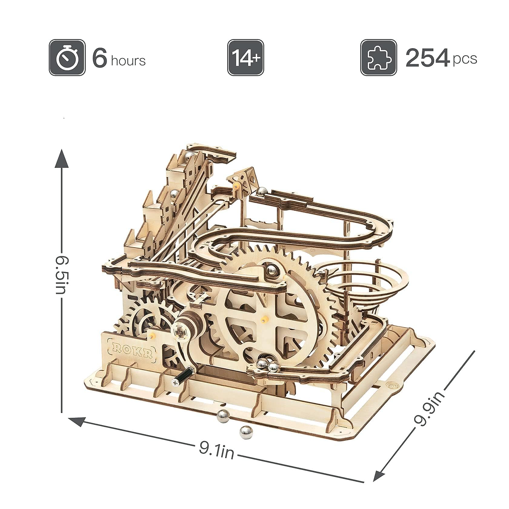 ROKR hand crank assembly action captures the build process