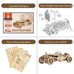 ROKR interlocking mechanism wooden puzzle demonstrates clever engineering for engaging problem-solving