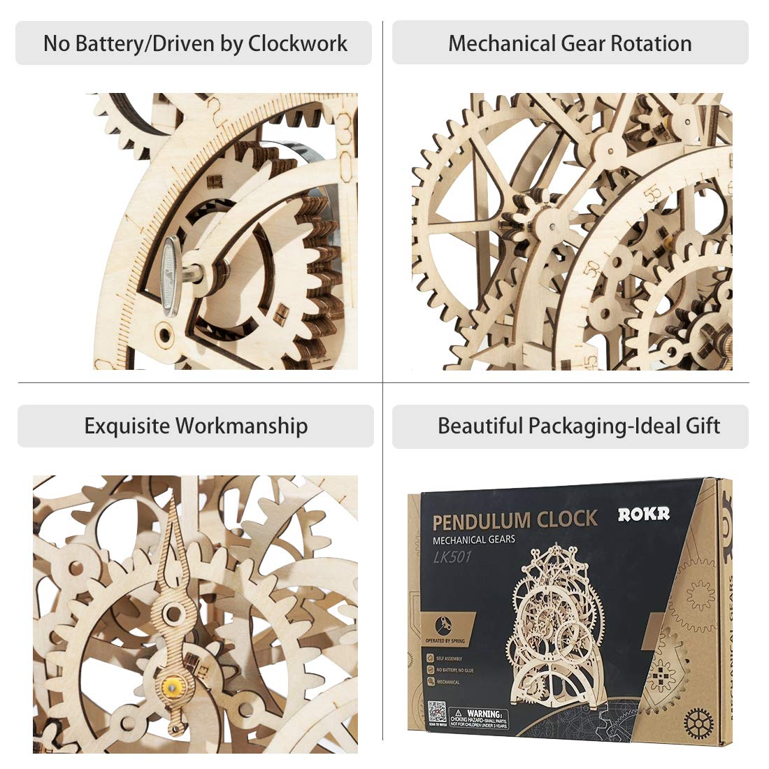 rokr laser-cut plywood pieces showcase clean edges and easy pop-out design