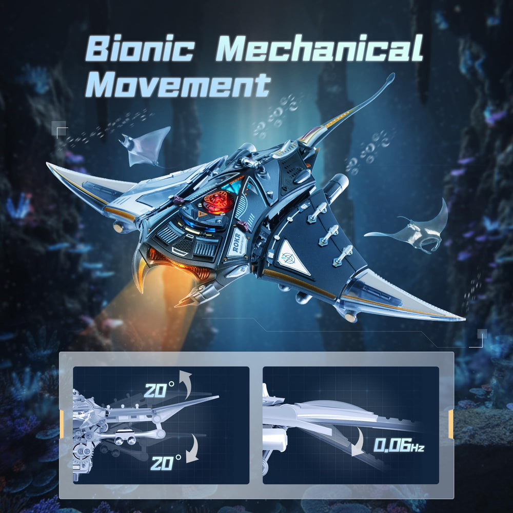 ROKR Manta Ray gear-crank system demonstrates basic mechanical engineering