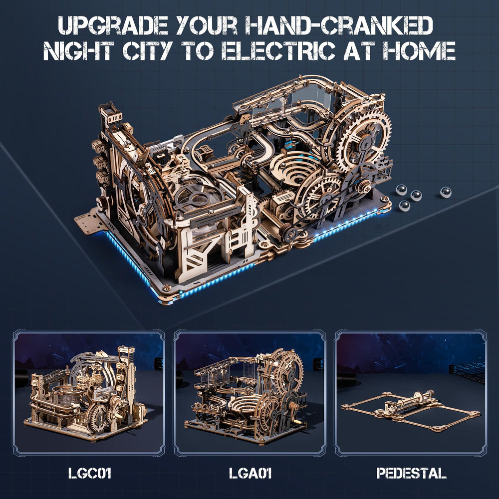 ROKR Marble Night City LGA01 with multi-color lighting for captivating setups.
