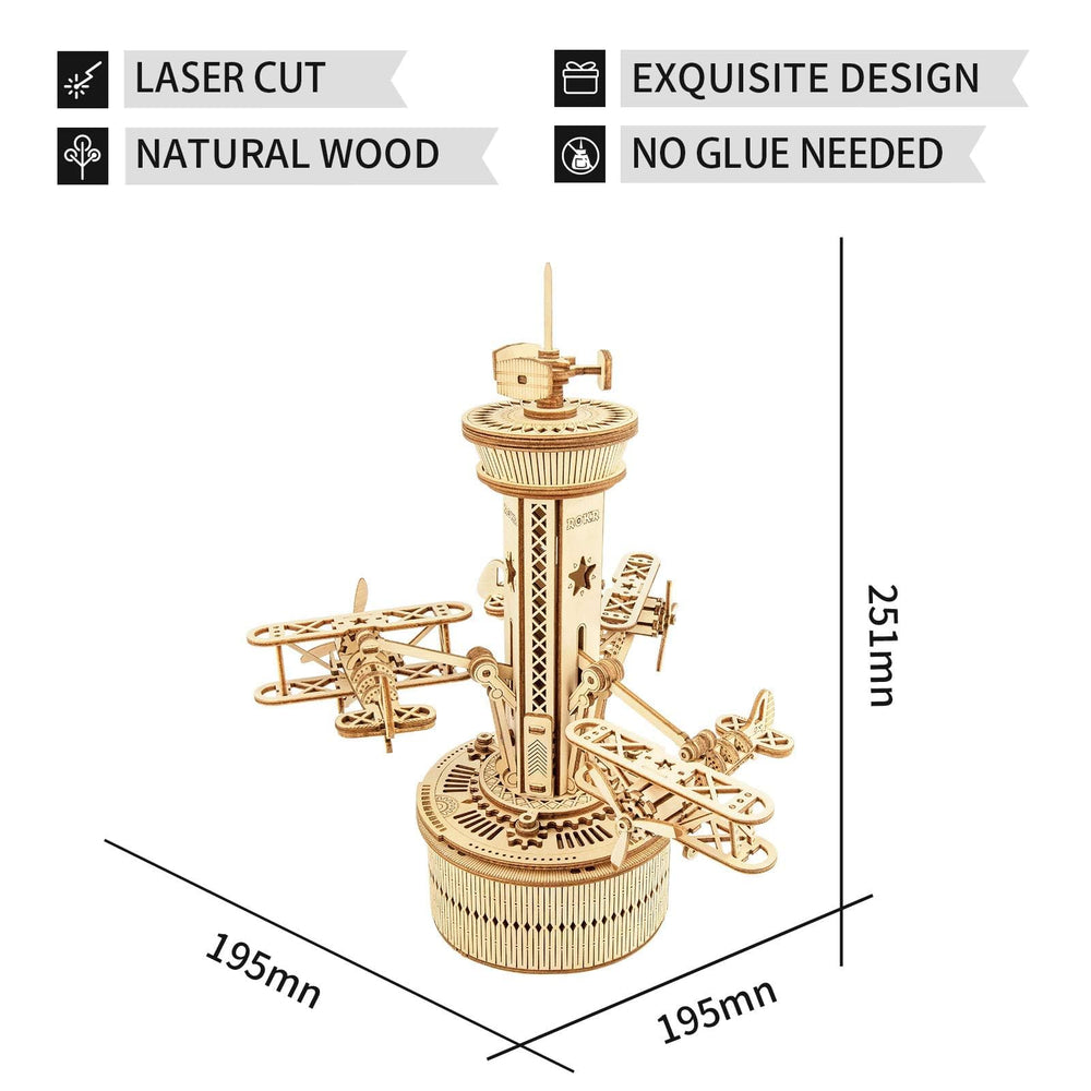 ROKR no-glue assembly feature simplifies building and keeps the workspace tidy.
