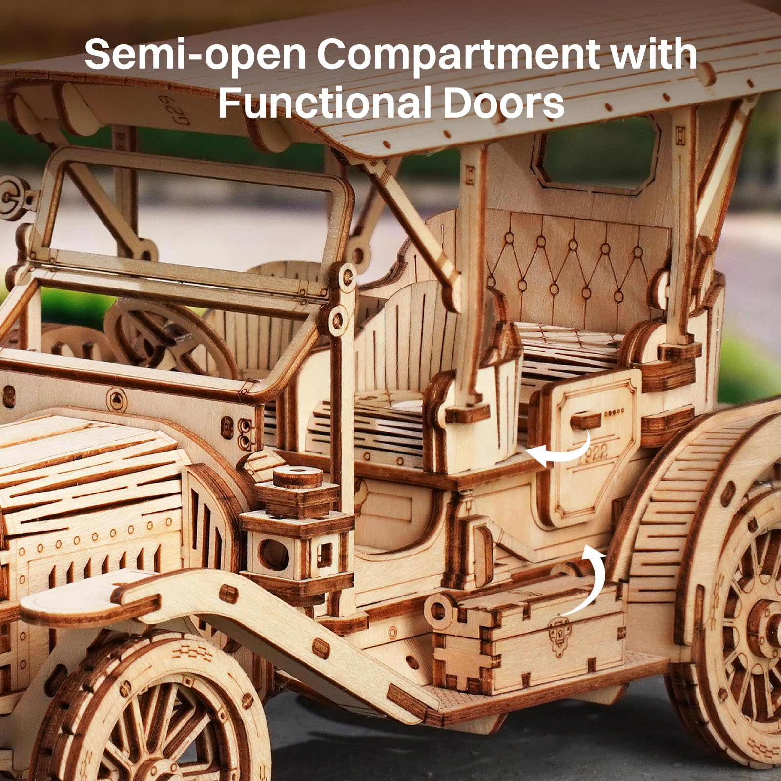 ROKR openable doors and demi-tonneau detail enhances realism