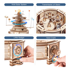 ROKR 3D Orrery large pre-cut parts simplify assembly for beginners