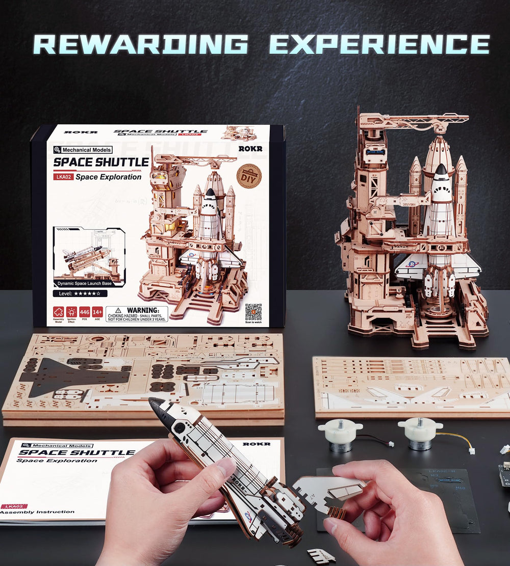 ROKR space-shuttle-detailed-abs-pieces emphasize quality materials and durable construction.