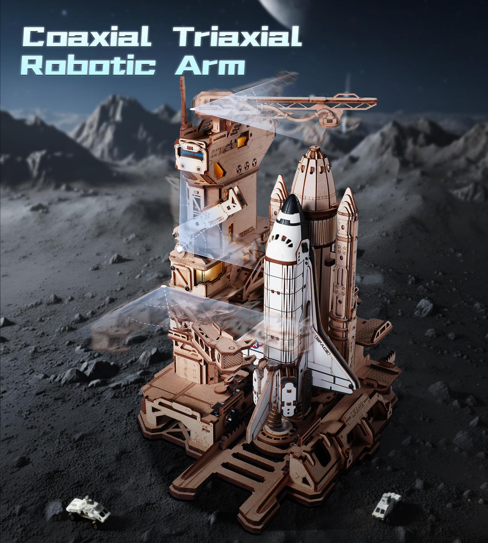 ROKR space-shuttle-dynamic-launch-recovery enables interactive mission sequences on a shelf.