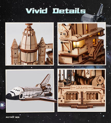 ROKR space-shuttle-robotic-arms-rotation shows precise 90-degree arm movement.