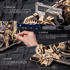 ROKR Spaceport LGC01 acceleration spiral highlights smooth marble motion.
