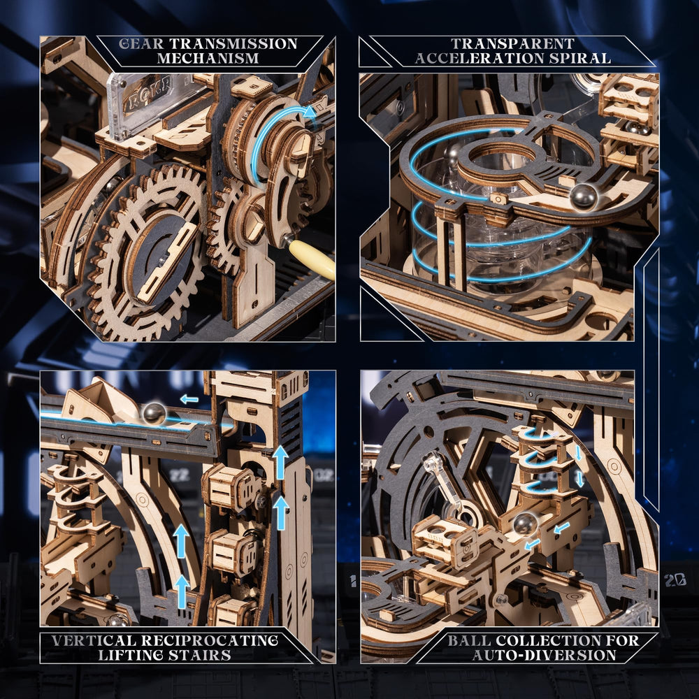 ROKR Spaceport LGC01 gear transmission showcases compact engineering.