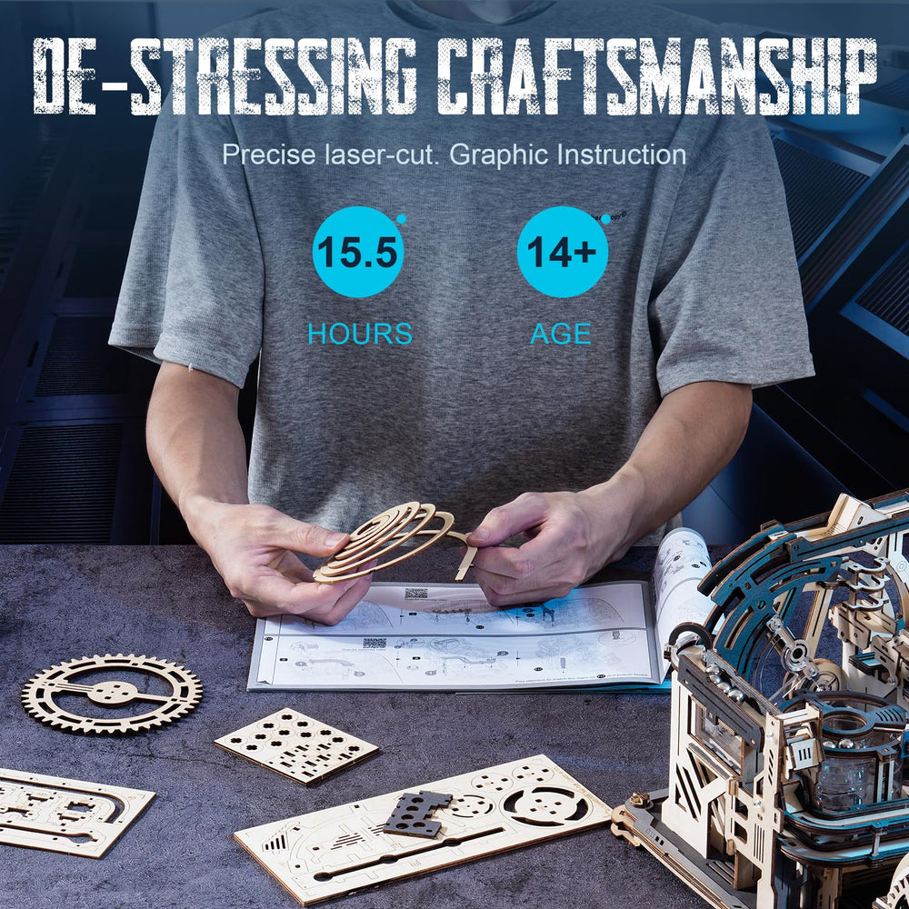 ROKR tool-free assembly highlights quick setup and satisfying construction.