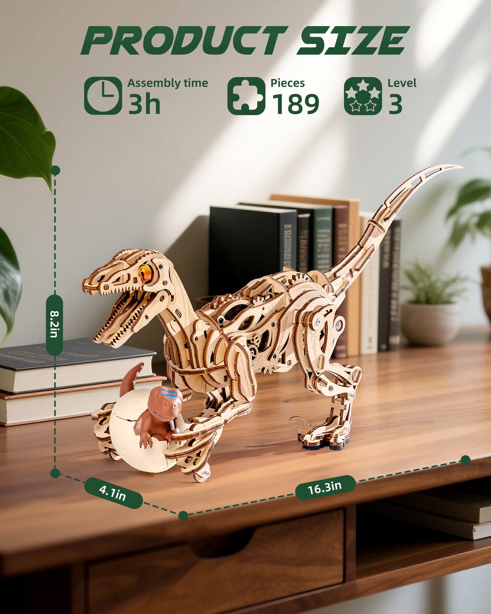 ROKR Velociraptor visual manual and online guide support learning.