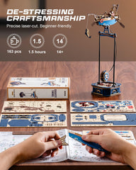 ROKR puzzle packaging showcases sturdy construction and ready-to-display box.