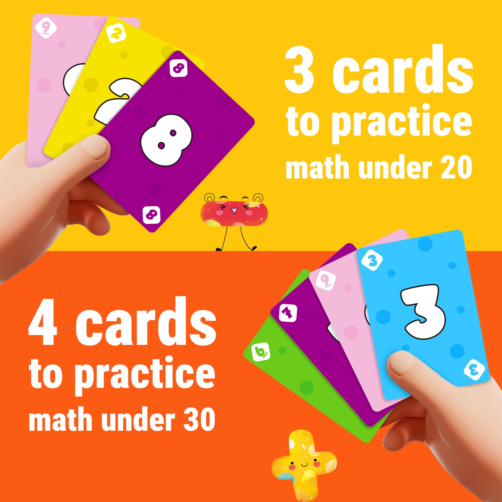 rokt-razo Math Dinos durable cards stand up to family play