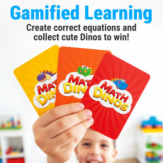 rokt-razo Math Dinos quick-play cards enable fast mental math practice