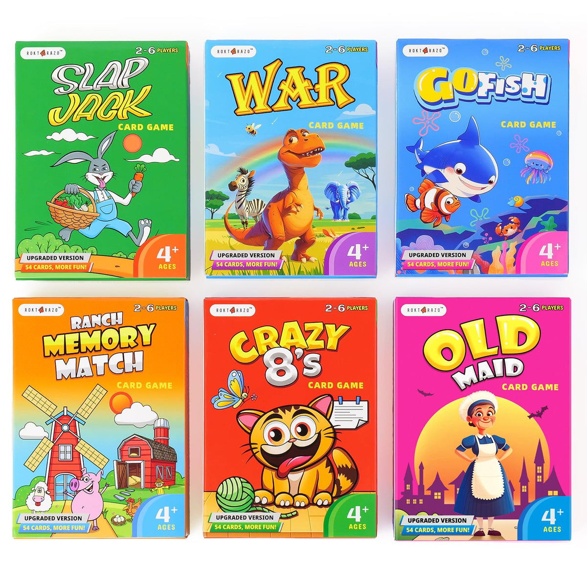 rokt&razo upgraded 54-card deck enables longer play sessions for kids