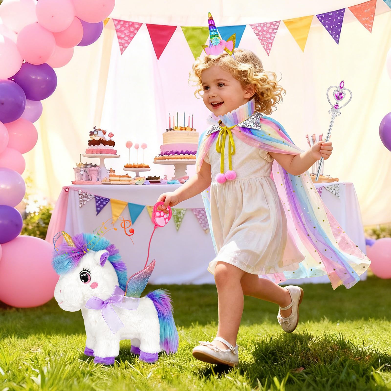 Rolevoria unicorn toy singing enhances storytelling and pretend play