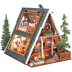 Rolife A-Frame Cabin tree house front view for eye-catching display